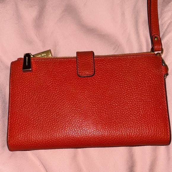 Michael Kors Vibrant Red/orange Wristlet - Picture 2 of 5